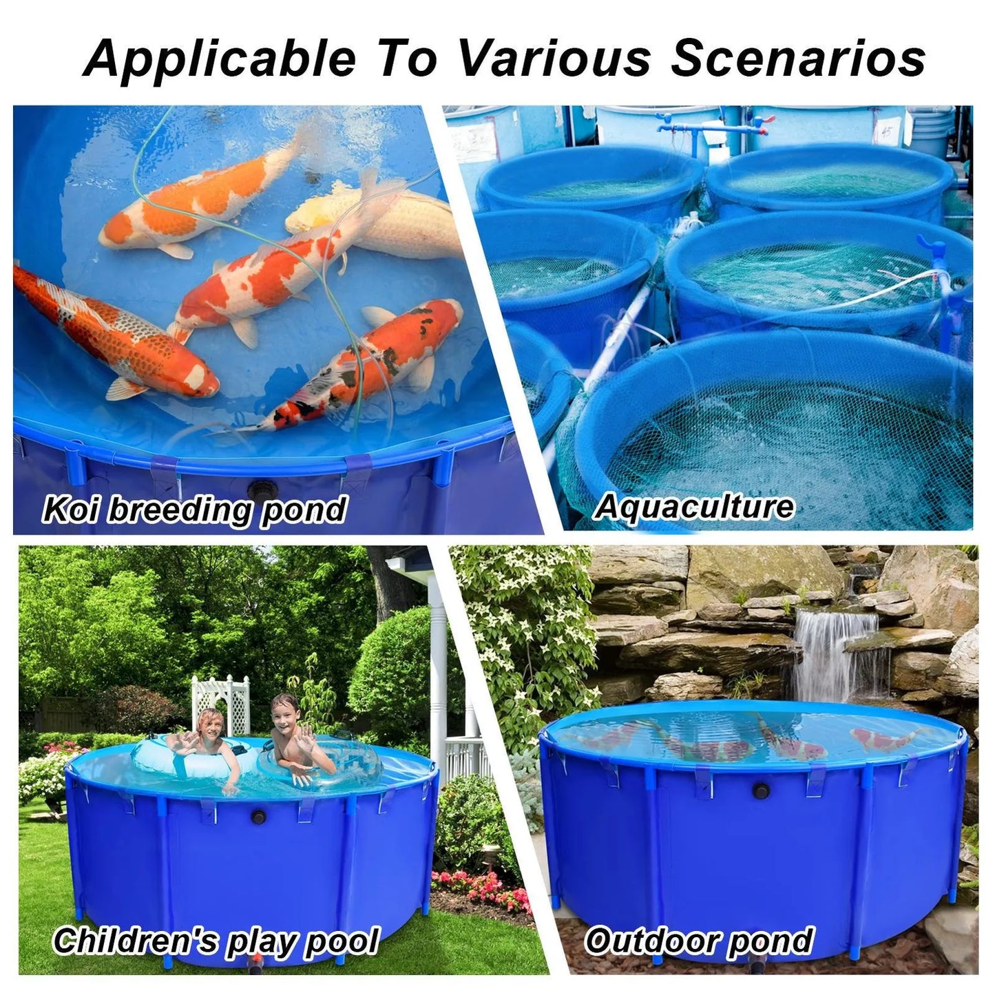 Outdoor Hot Tubs 82 x 32 Inch Round PVC Frame Above Ground Outdoor Backyard Swimming Pool Set