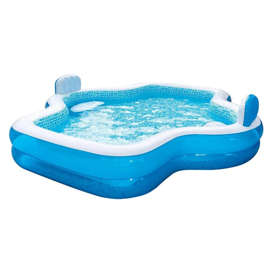 Outdoor Hot Tubs Elegant Family Pool 10 Feet Long with 2 Inflatable Seats and Backrests