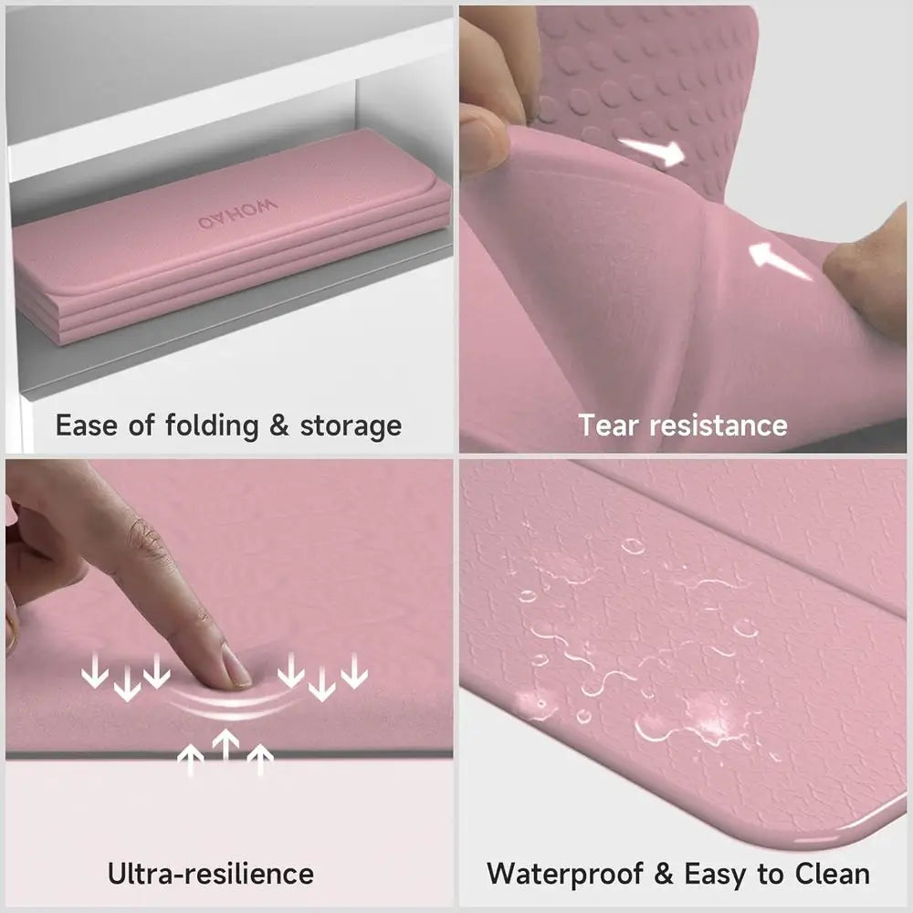 74 x 31 Thick Yoga Mat for Stability, Extra Wide and Non-Slip, Ideal for Travel, Yoga, Pilates, Meditation, and Home Gym