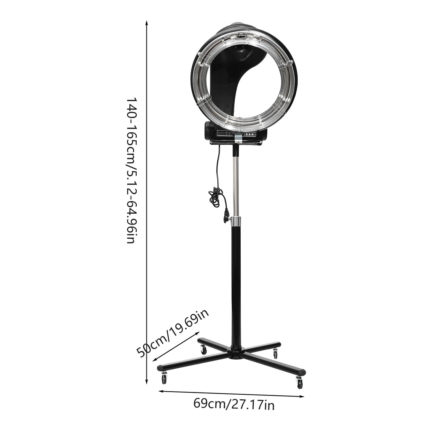 3 in 1 Orbiting Infrared Hair Dryer, Salon Hair Dryer with Digital Screen, Height Adjustable, for Salon Station Spa Home Use