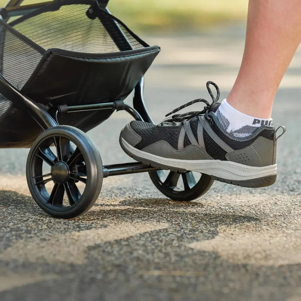 Pet Stroller, Includes 360 Degree Front Wheel Swivel, Rear Wheel Breaks, Reflective Trim, Mesh Panels, Umbrella and Mesh Canopy